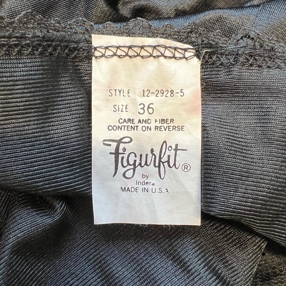 Vintage figurfit black bodysuit Teddy lingerie black size large - Picture 10 of 10
